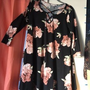 Soft Floral Print Dress